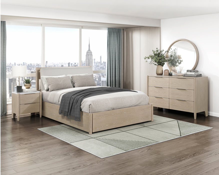 Homelegance - Matteo 6 Drawer Dresser in Light oak ceruse - 1313N-5 - GreatFurnitureDeal