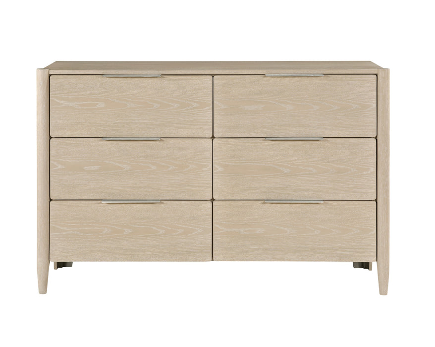 Homelegance - Matteo 6 Drawer Dresser and Mirror Set in Light oak ceruse - 1313N-5-6 - GreatFurnitureDeal