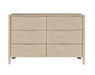 Homelegance - Matteo 6 Drawer Dresser in Light oak ceruse - 1313N-5 - GreatFurnitureDeal