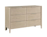 Homelegance - Matteo 6 Drawer Dresser in Light oak ceruse - 1313N-5 - GreatFurnitureDeal