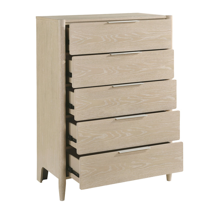 Homelegance - Matteo 6 Piece King Platform Bedroom Set in Light Oak Ceruse - 1313NK-1EK-6SET