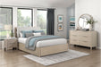 Homelegance - Matteo Queen Platform Bed with Footboard Storage in Light oak ceruse - 1313N-1 - GreatFurnitureDeal