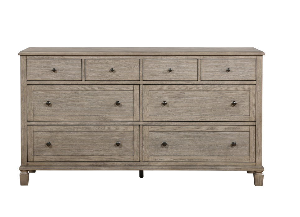 Homelegance - Marceline 8 Drawer Dresser and Mirror Set in Gray oak - 1316-5-6 - GreatFurnitureDeal