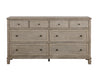 Homelegance - Marceline 8 Drawer Dresser in Gray oak - 1316-5 - GreatFurnitureDeal