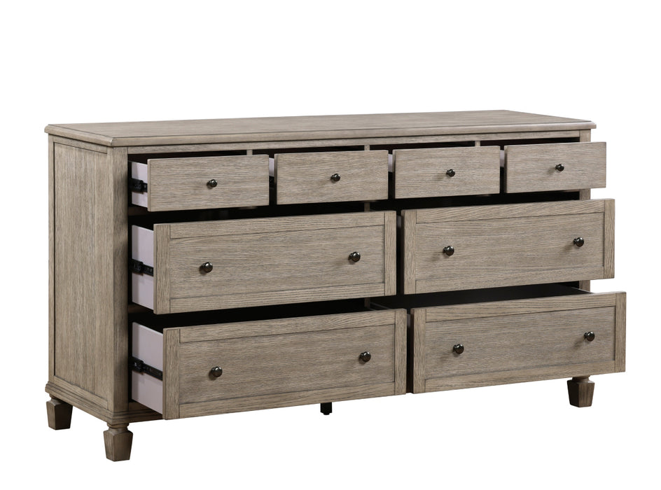 Homelegance - Marceline 8 Drawer Dresser and Mirror Set in Gray oak - 1316-5-6 - GreatFurnitureDeal