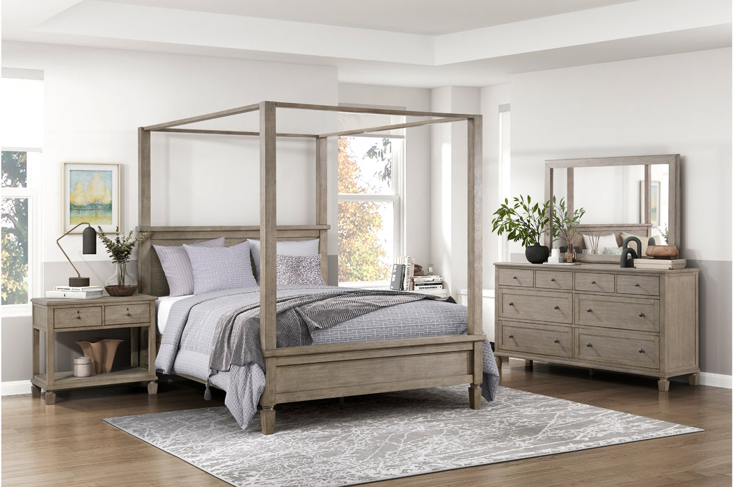 Homelegance - Marceline 8 Drawer Dresser and Mirror Set in Gray oak - 1316-5-6 - GreatFurnitureDeal