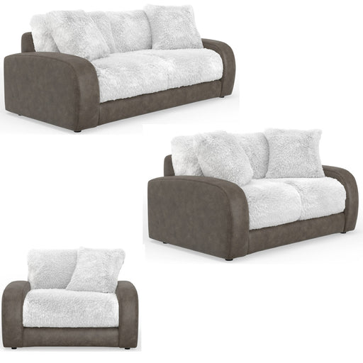Jackson Furniture - Snowball 3 Piece Living Room Set in Taupe - 132003-02-01-TAUPE - GreatFurnitureDeal
