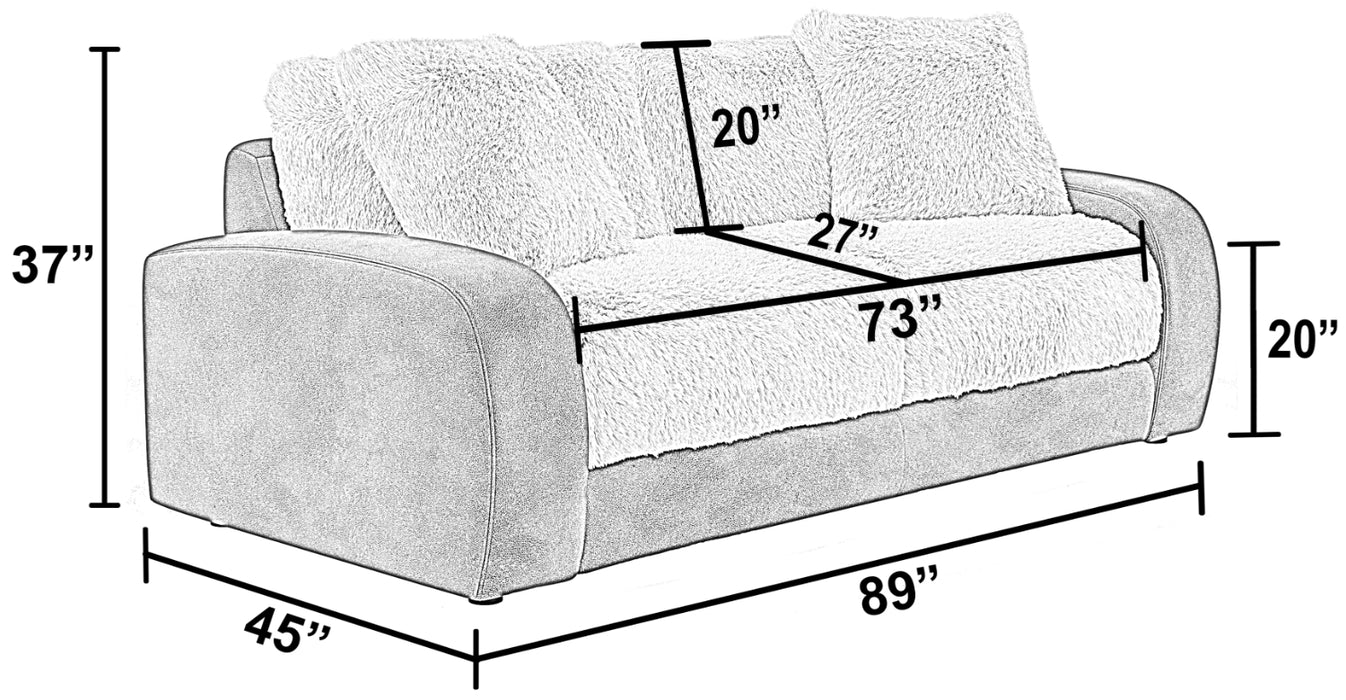 Jackson Furniture - Snowball 2 Piece Living Room Set in Taupe/Natural - 1320-03-02-NATURAL-MTO - GreatFurnitureDeal