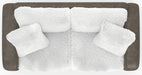 Jackson Furniture - Snowball 3 Piece Living Room Set in Taupe/Natural - 1320-03-02-01-NATURAL-MTO - GreatFurnitureDeal
