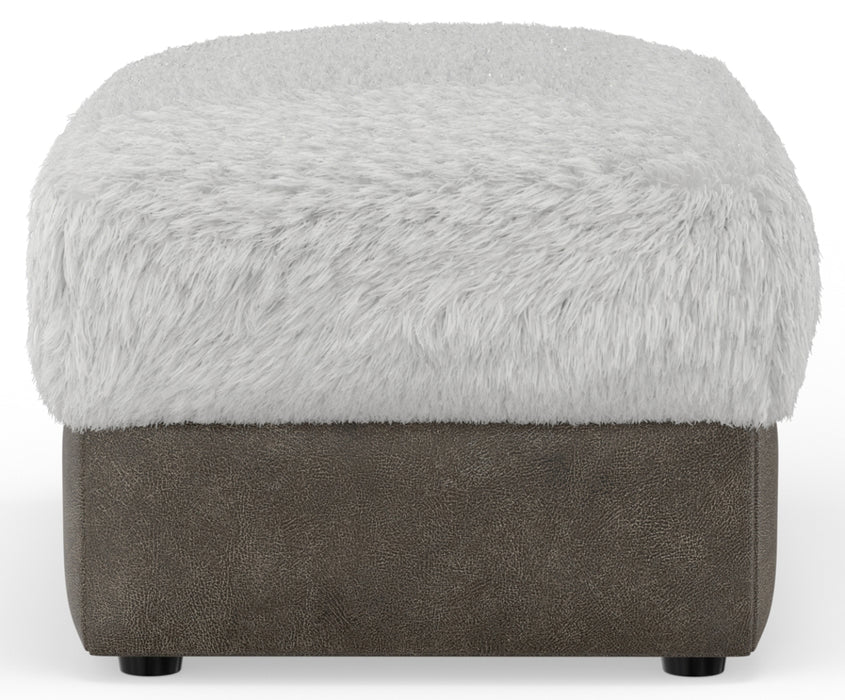 Jackson Furniture - Snowball Ottoman in Taupe/Natural - 1320-10-NATURAL-MTO - GreatFurnitureDeal