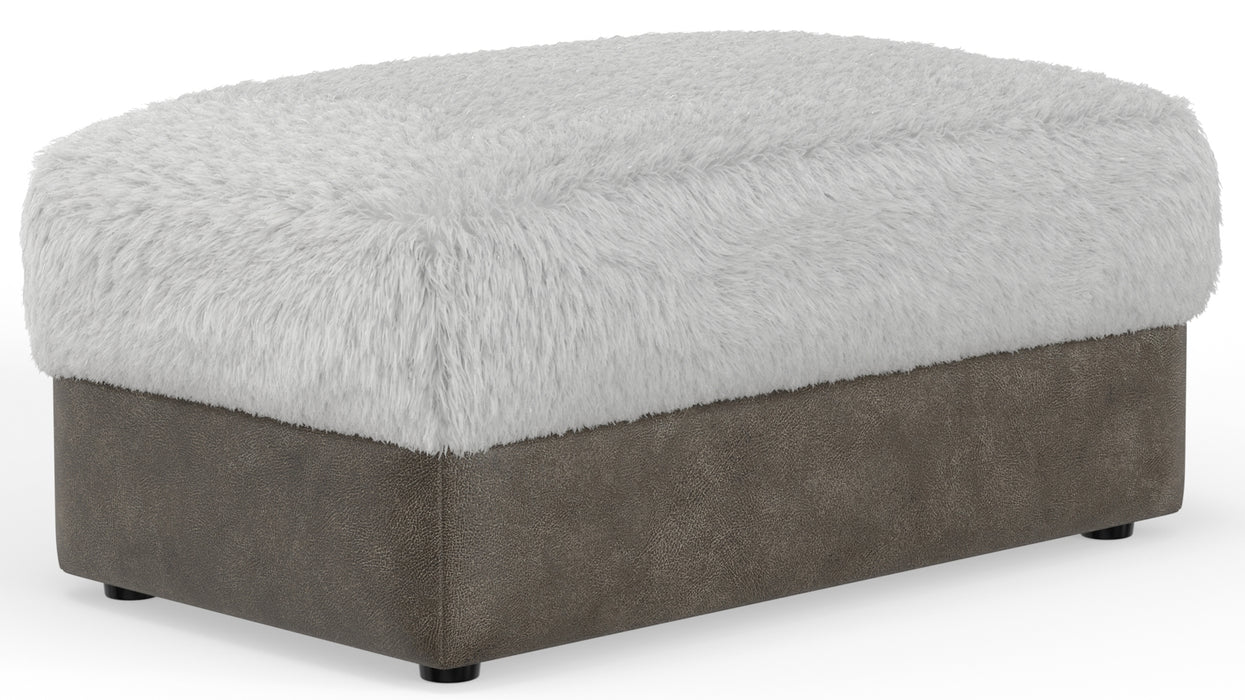 Jackson Furniture - Snowball Ottoman in Taupe/Natural - 1320-10-NATURAL