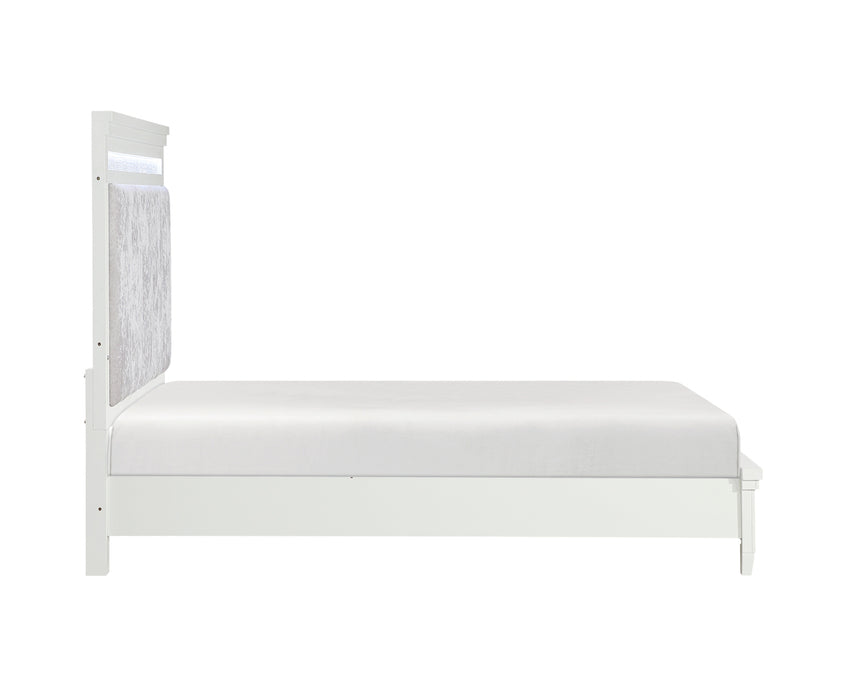 Homelegance - Kidman King Bed in White - 1321K-1EK - GreatFurnitureDeal