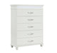 Homelegance - Kidman 5 Drawer Chest in White - 1321-9 - GreatFurnitureDeal