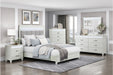 Homelegance - Kidman Queen Bed in White - 1321-1 - GreatFurnitureDeal