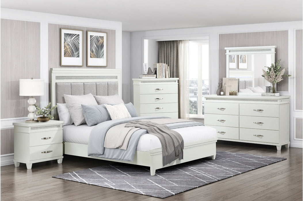 Homelegance - Kidman King Bed in White - 1321K-1EK - GreatFurnitureDeal