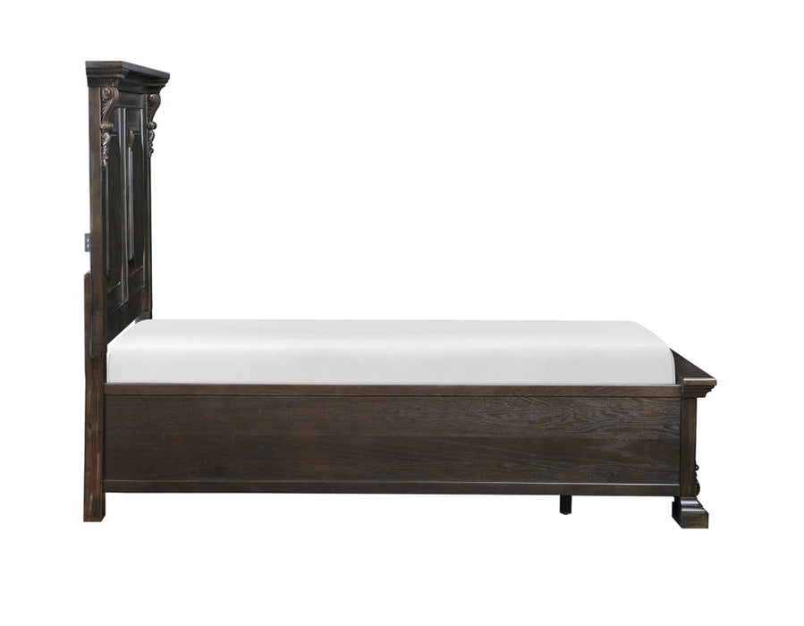 Homelegance - Cornwall Queen Platform Bed with Footboard Storage in Espresso - 1325-1 - GreatFurnitureDeal