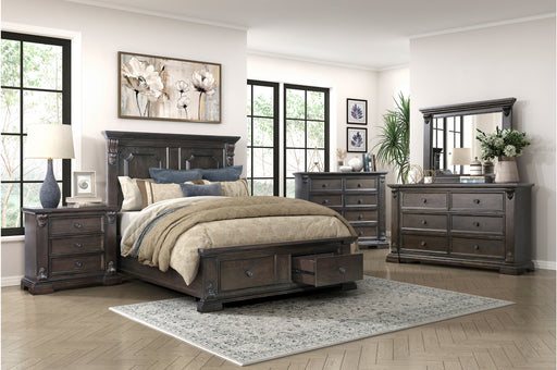 Homelegance - Cornwall Queen Platform Bed with Footboard Storage in Espresso - 1325-1 - GreatFurnitureDeal