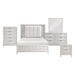 Homelegance - Florence 5 Piece Queen Bedroom Set in Antique White - 1326-1*9 - GreatFurnitureDeal