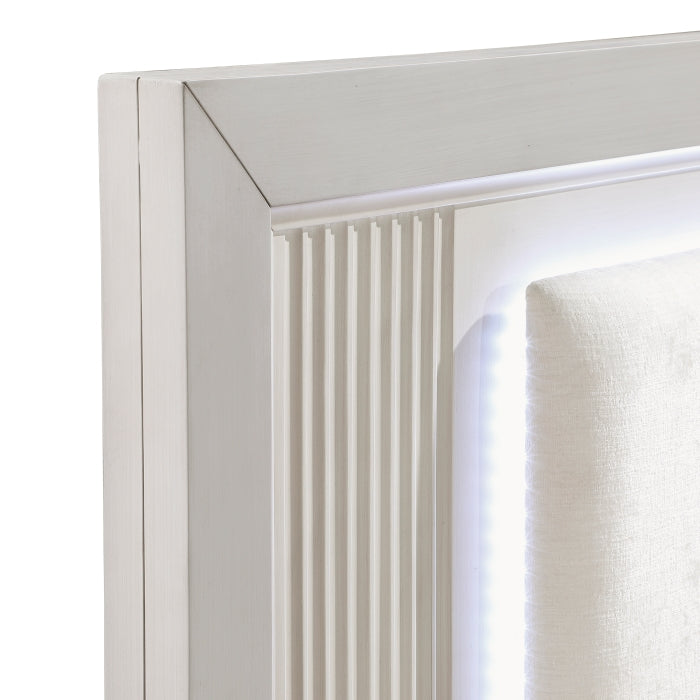 Homelegance - Florence 4 Piece Queen Bedroom Set in Antique White - 1326-1*4 - GreatFurnitureDeal