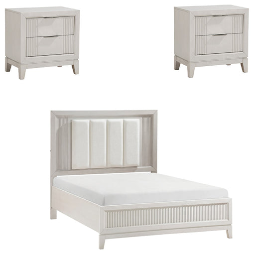 Homelegance - Florence 3 Piece King Bedroom Set in Antique White - 1326K-1EK-3SET - GreatFurnitureDeal