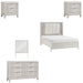 Homelegance - Florence 5 Piece Queen Bedroom Set in Antique White - 1326-1-5SET - GreatFurnitureDeal