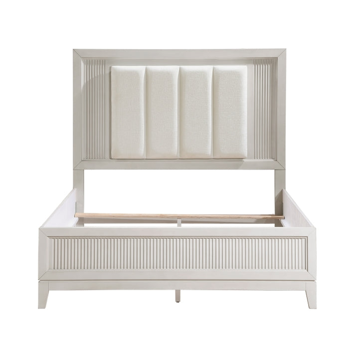 Homelegance - Florence 4 Piece Queen Bedroom Set in Antique White - 1326-1*4 - GreatFurnitureDeal