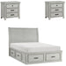 Homelegance - Willowbrook 3 Piece California King Bedroom Set in Light Gray - 1337K-1CK-3SET - GreatFurnitureDeal