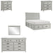 Homelegance - Willowbrook 5 Piece California King Bedroom Set in Light Gray - 1337K-1CK-5SET - GreatFurnitureDeal
