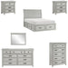 Homelegance - Willowbrook 6 Piece California King Bedroom Set in Light Gray - 1337K-1CK-6SET - GreatFurnitureDeal