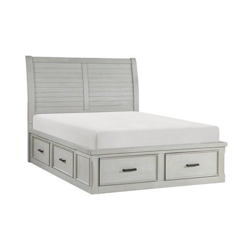 Homelegance - Willowbrook California King Platform Bed with Storage in Light Gray - 1337K-1CK - GreatFurnitureDeal