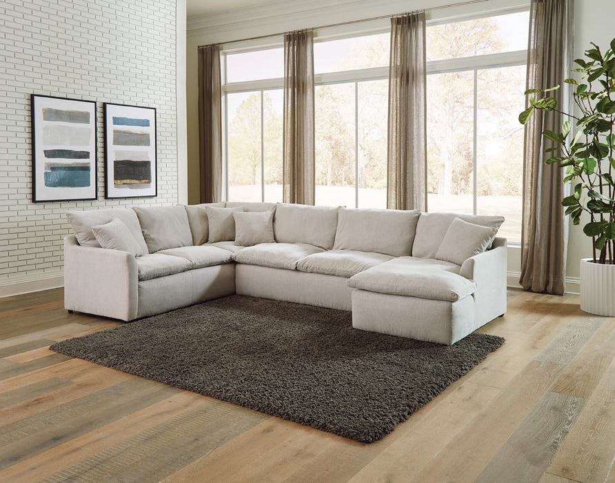 Jackson Furniture - Harper 4 Piece Sectional Sofa in Oyster - 1345-62-59-30-76-OYSTER