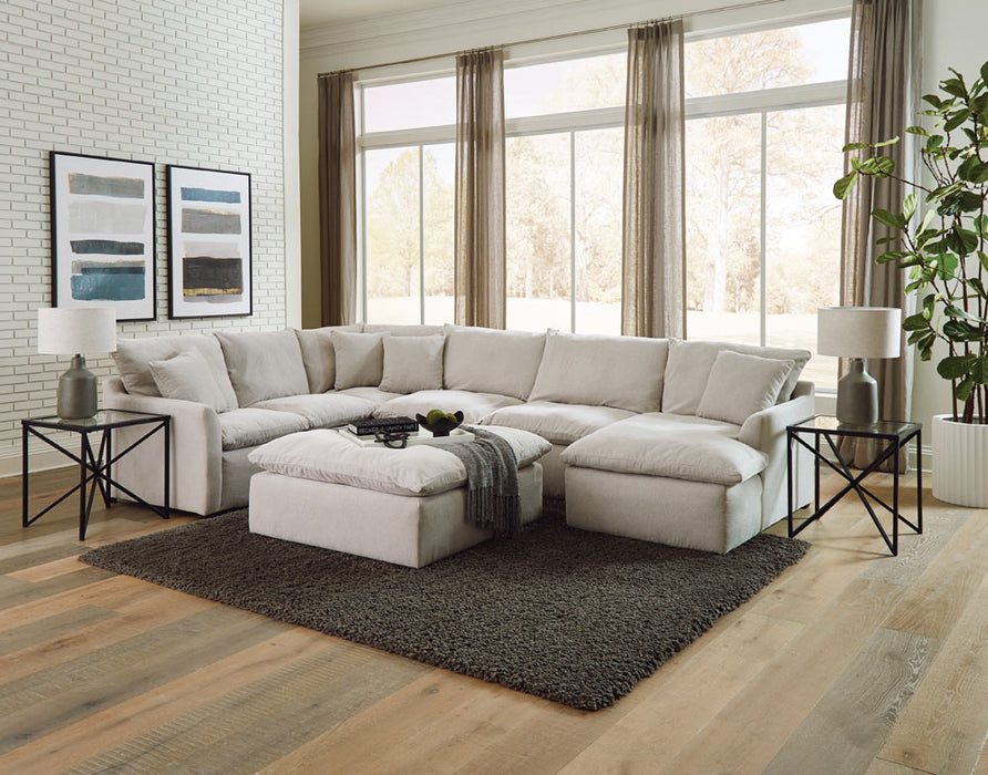 Jackson Furniture - Harper 5 Piece Sectional Sofa in Oyster - 1345-62-59-30-76-28-OYSTER