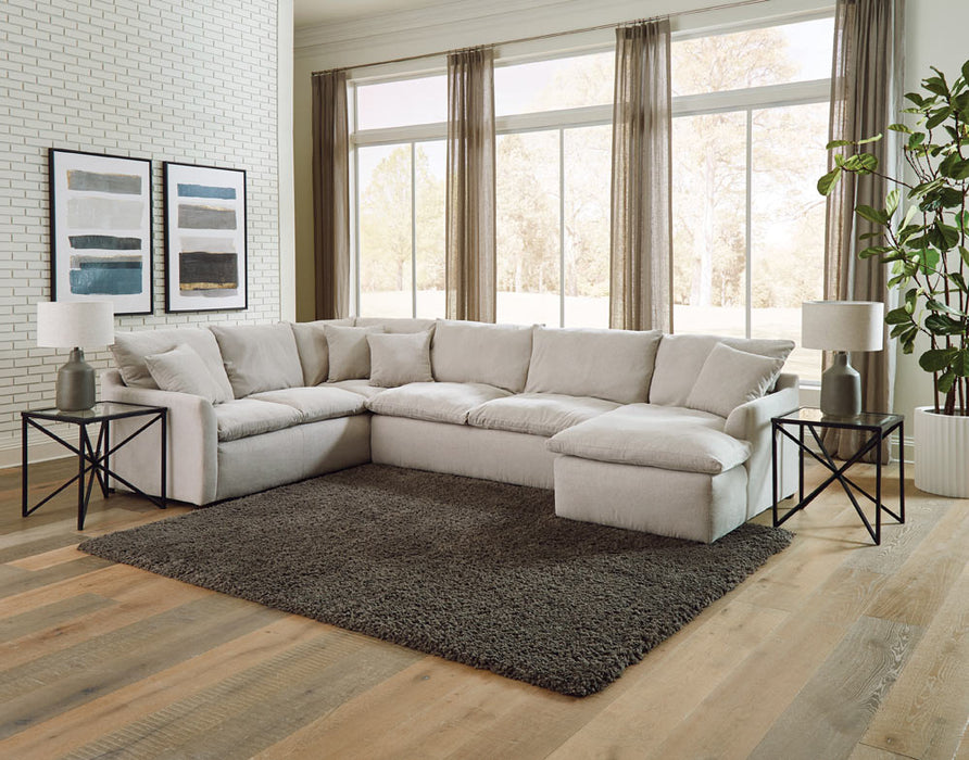 Jackson Furniture - Harper 4 Piece Sectional Sofa in Oyster - 1345-62-59-30-76-OYSTER
