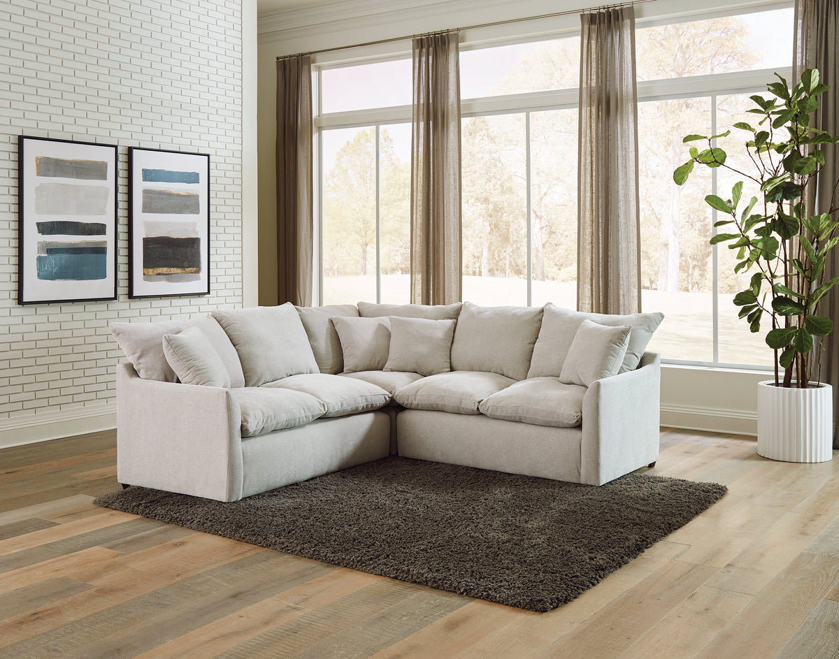 Jackson Furniture - Harper 3 Piece Sectional in Oyster - 1345-62