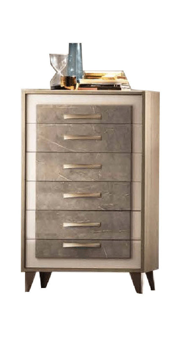 ESF Furniture - ArredoAmbra 6 Piece King Bedroom Set in Bronze - ARREDOAMBRAKS-6SET - GreatFurnitureDeal