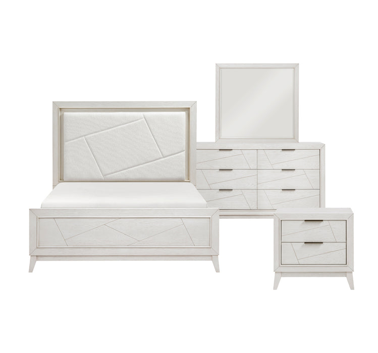 Homelegance - Asteria King Bed in Antique White - 1355K-1EK - GreatFurnitureDeal