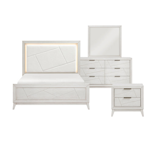 Homelegance - Asteria 3 Piece California King Bedroom Set in Antique White - 1355K-1CK-3SET - GreatFurnitureDeal