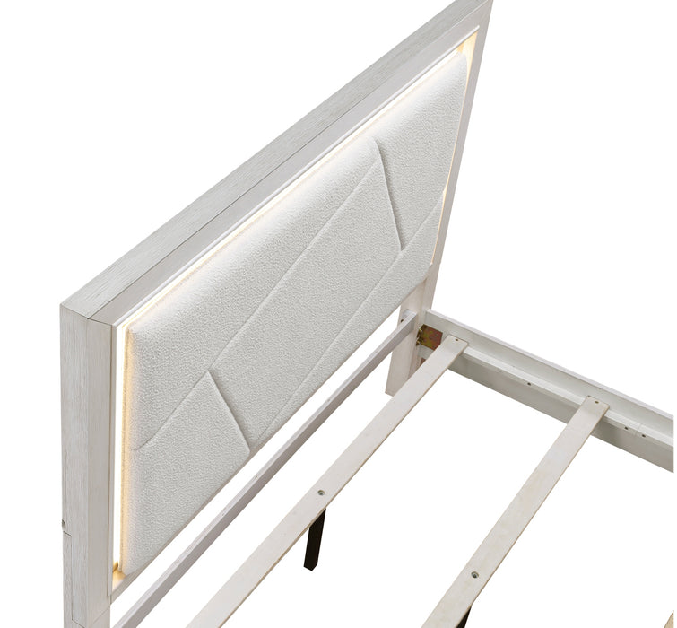 Homelegance - Asteria King Bed in Antique White - 1355K-1EK - GreatFurnitureDeal