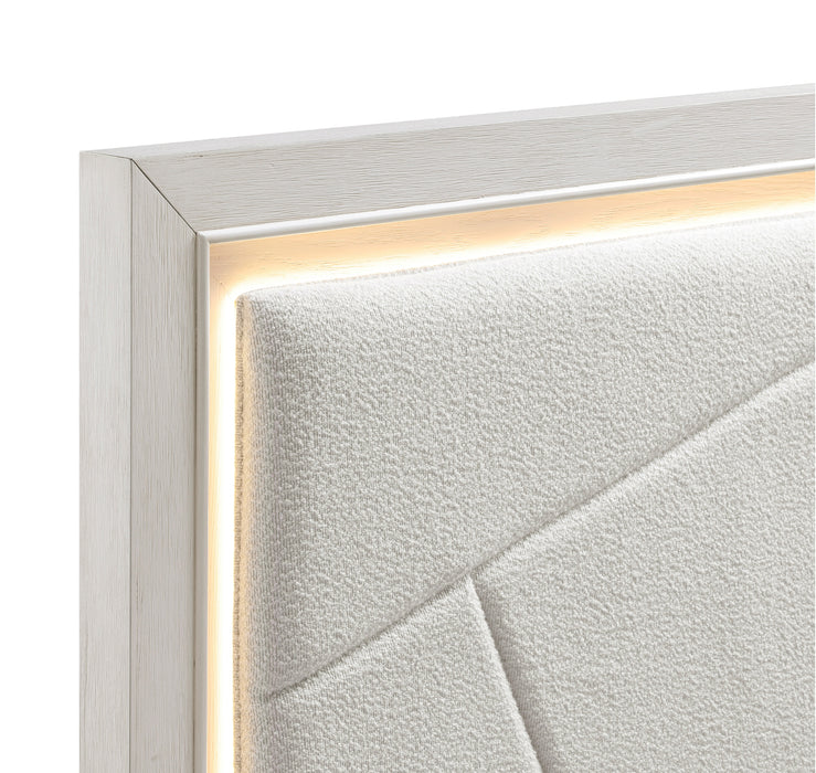 Homelegance - Asteria King Bed in Antique White - 1355K-1EK - GreatFurnitureDeal