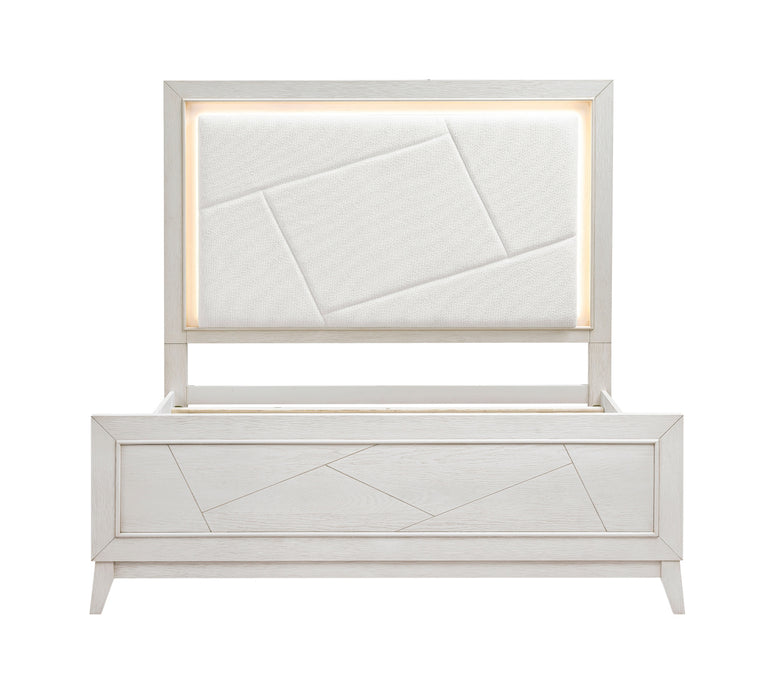 Homelegance - Asteria California King Bed in Antique White - 1355K-1CK - GreatFurnitureDeal