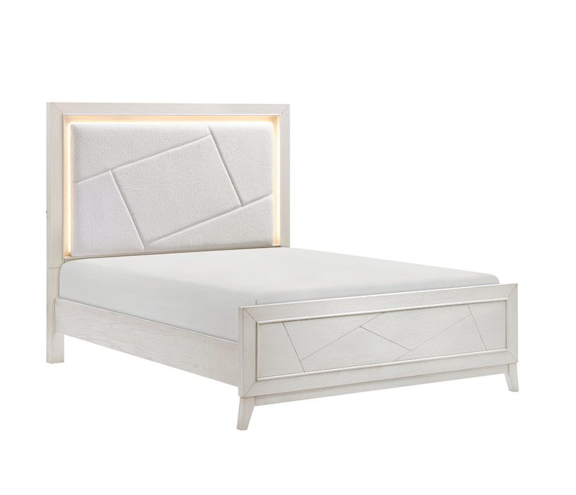 Homelegance - Asteria King Bed in Antique White - 1355K-1EK - GreatFurnitureDeal