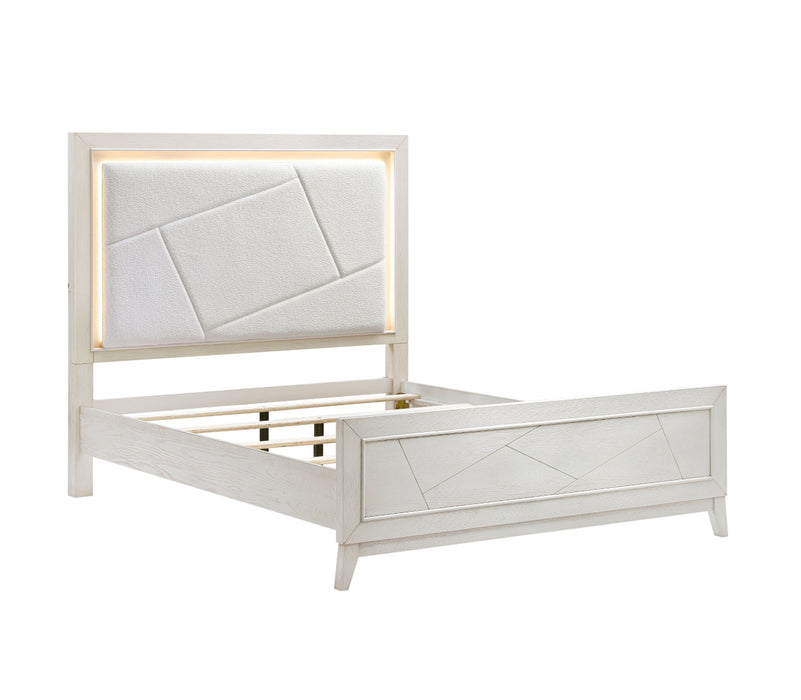 Homelegance - Asteria King Bed in Antique White - 1355K-1EK - GreatFurnitureDeal