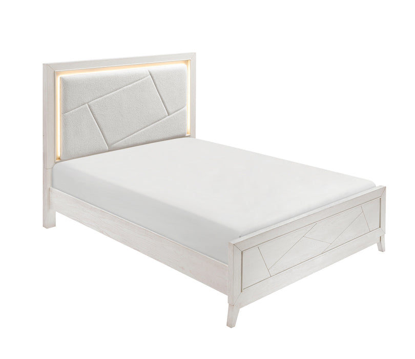 Homelegance - Asteria 3 Piece California King Bedroom Set in Antique White - 1355K-1CK-3SET - GreatFurnitureDeal