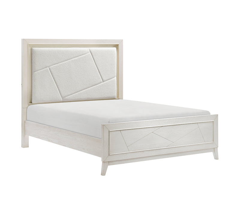 Homelegance - Asteria King Bed in Antique White - 1355K-1EK - GreatFurnitureDeal