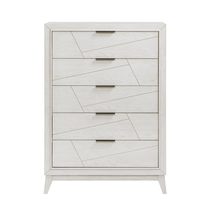 Homelegance - Asteria 5 Drawer Chest in Antique White - 1355-9 - GreatFurnitureDeal