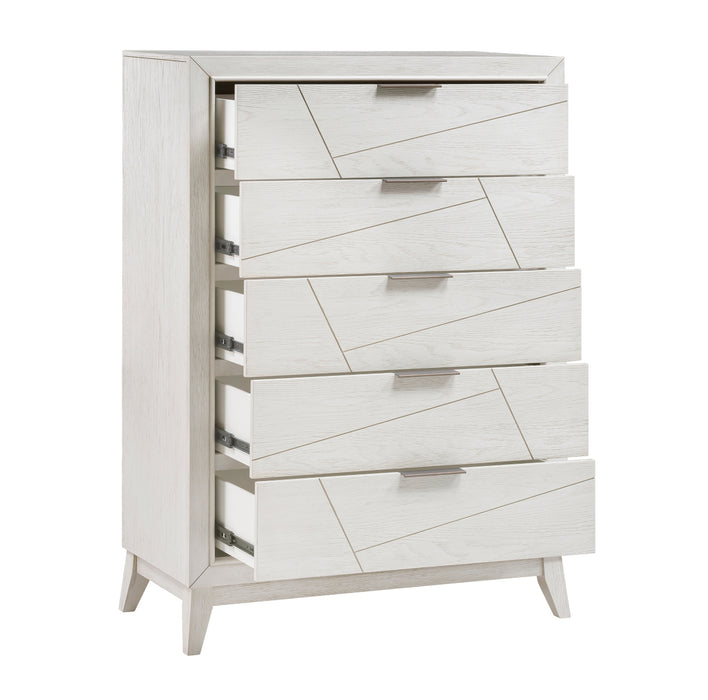 Homelegance - Asteria 5 Drawer Chest in Antique White - 1355-9 - GreatFurnitureDeal