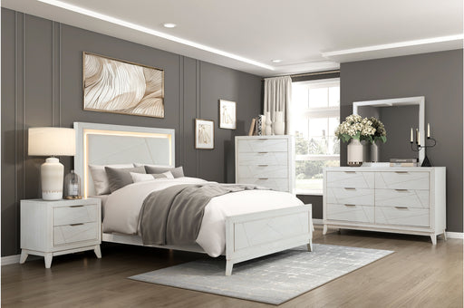 Homelegance - Asteria King Bed in Antique White - 1355K-1EK - GreatFurnitureDeal