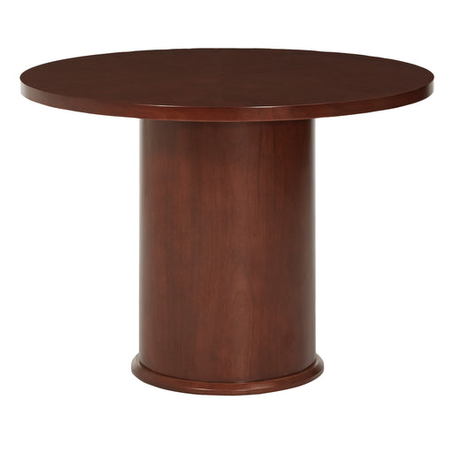 AICO Furniture - Incept Round Meeting Table in Dark Almond - 13601-48 - GreatFurnitureDeal