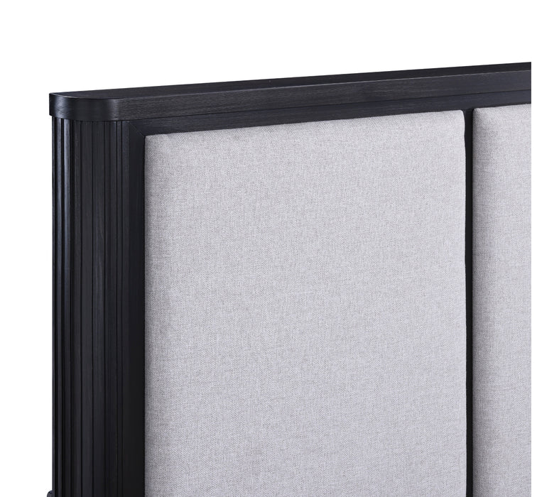 Homelegance - Gilbert King Platform Bed with Footboard Storage in Charcoal - 1381K-1EK - GreatFurnitureDeal