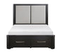 Homelegance - Gilbert King Platform Bed with Footboard Storage in Charcoal - 1381K-1EK - GreatFurnitureDeal